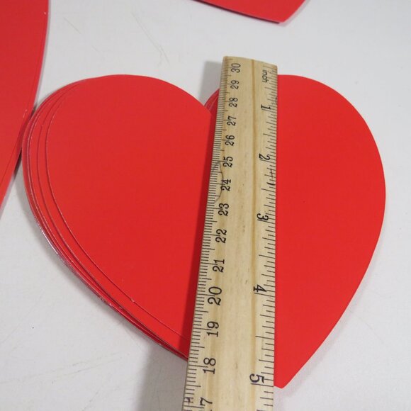 True Red Poster board Weight Gloss Hearts with color on BOTH SIDES - Picture 6 of 6
